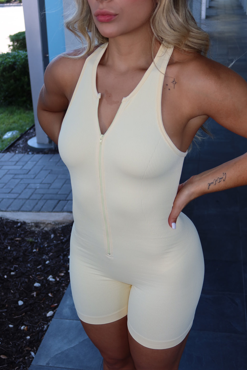 Veil Romper Butter